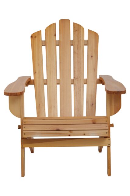 Orsina Natural Finish Chair, Water-Resistance Indoor Armchair, Garden Chair, Lawn Chair in Brown - image 1