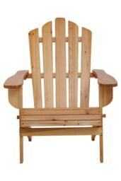 Orsina Natural Finish Chair, Water-Resistance Indoor Armchair, Garden Chair, Lawn Chair in Brown - thumbnail 6