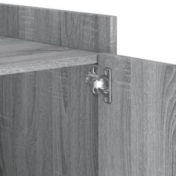 Berkfield Home Decorative Bedside Cabinet Grey Sonoma 45x50x50 cm Engineered Wood - Size: 45 x 50 x 50 cm - thumbnail 9
