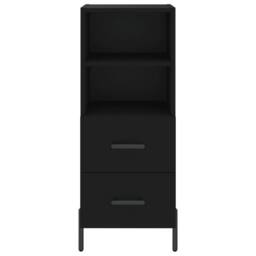 Berkfield Home Sideboard Black 34.5x34x90 cm Engineered Wood - thumbnail 6