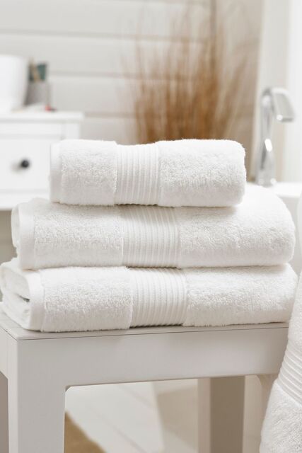 Deyongs Bliss Pima Supersoft Fluffy Cotton 650gsm Towels in White - image 1