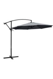 Garden Sanctuary Garden 3m Banana Parasol Large Cantileverwith Cross Base in Dark Grey - thumbnail 3