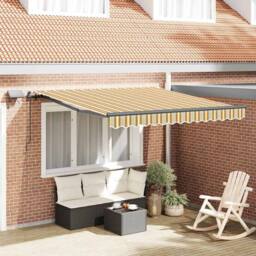 Berkfield Home Manual Retractable Awning with LED Multicolour Stripe 300x250 cm - thumbnail 2