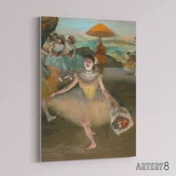 "Artery8 Dancer with Bouquet Bowing Edgar Degas Vintage Canvas Wall Art - Size: W18"" x H24""" - thumbnail 2