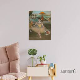 "Artery8 Dancer with Bouquet Bowing Edgar Degas Vintage Canvas Wall Art - Size: W18"" x H24""" - thumbnail 3