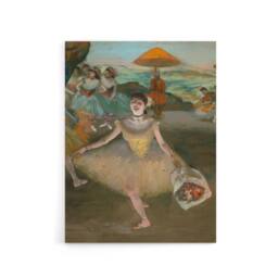 "Artery8 Dancer with Bouquet Bowing Edgar Degas Vintage Canvas Wall Art - Size: W18"" x H24""" - thumbnail 1