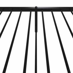 Berkfield Home Metal Bed Frame with Headboard & Footboard Black 90x190 cm Single - thumbnail 8