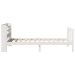 Berkfield Home Bed Frame without Mattress White 100x200 cm Solid Wood Pine - thumbnail 5
