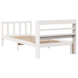 Berkfield Home Bed Frame without Mattress White 100x200 cm Solid Wood Pine - thumbnail 6
