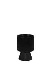 KDMD Matt Black Hortus Oslo Pot 11.5x16cm 3 Pack - Size: 11.5x16 cm