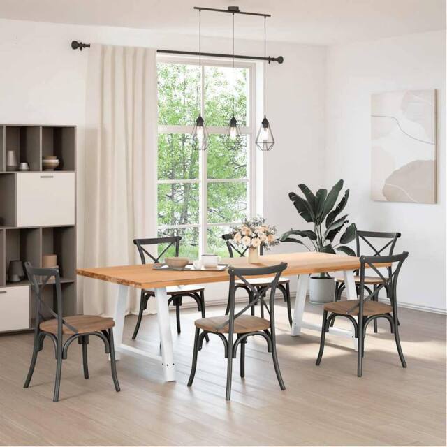 Berkfield Home Coffee Table Legs A-Shaped 2 pcs White¬†90x(72-73) cm Steel in White - image 1