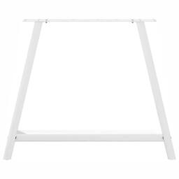 Berkfield Home Coffee Table Legs A-Shaped 2 pcs White¬†90x(72-73) cm Steel in White - thumbnail 5