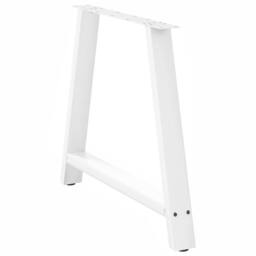Berkfield Home Coffee Table Legs A-Shaped 2 pcs White¬†90x(72-73) cm Steel in White - thumbnail 4