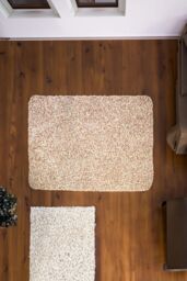 FWStyle 100% Cotton Dirt Stopper Anti Slip Door Mat 65x150cm in Light Brown - Size: 66 cm x 150 cm