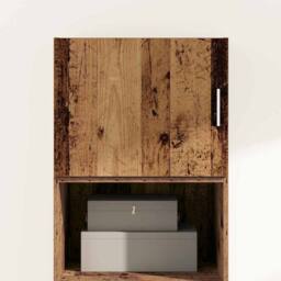 Berkfield Home Wall Cabinet Old wood 50 x 42.5 x 40 cm Engineered wood in Brown - thumbnail 4