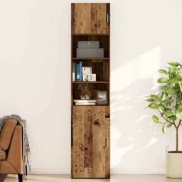 Berkfield Home Wall Cabinet Old wood 50 x 42.5 x 40 cm Engineered wood in Brown - thumbnail 2
