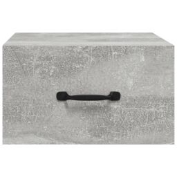 Berkfield Home Wall-mounted Bedside Cabinet Concrete Grey 35x35x20 cm - Size: 35 x 35 x 20 cm - thumbnail 5
