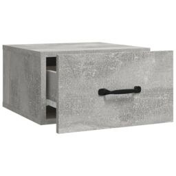 Berkfield Home Wall-mounted Bedside Cabinet Concrete Grey 35x35x20 cm - Size: 35 x 35 x 20 cm - thumbnail 6
