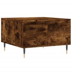 Berkfield Home Modern Coffee Table Smoked Oak 55x55x36.5 cm Engineered Wood in Brown - thumbnail 3