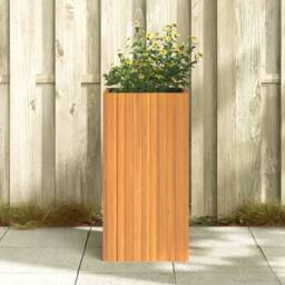 Berkfield Home Garden Planter 45x45x90 cm Solid Wood Acacia in Brown - Size: 45 x 45 x 90 cm - thumbnail 3