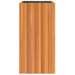 Berkfield Home Garden Planter 45x45x90 cm Solid Wood Acacia in Brown - Size: 45 x 45 x 90 cm - thumbnail 6