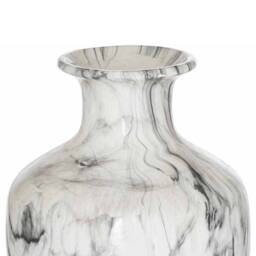 Love Lace Marble Squat Vase in White - thumbnail 2