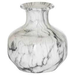 Love Lace Marble Squat Vase in White - thumbnail 1