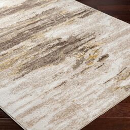 Livabliss San Francisco-Abstract Grey Yellow Taupe Modern Marble Living Dining Rug in Dark Brown - Size: 120 cm x 170 cm - thumbnail 6