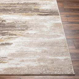 Livabliss San Francisco-Abstract Grey Yellow Taupe Modern Marble Living Dining Rug in Dark Brown - Size: 120 cm x 170 cm - thumbnail 5