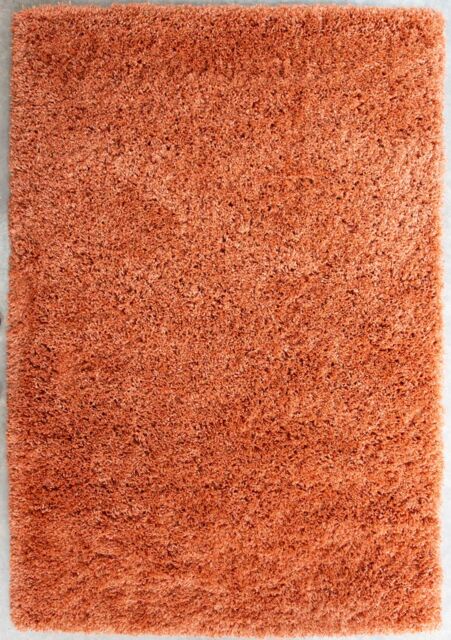 Kukoon Soft Fluffy Thick Pile Shaggy Area Rug, Living Room Bedroom Carpet Runner in Terracotta - Size: 200 cm x 290 cm - image 1