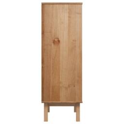 Berkfield Home Highboard OTTA Brown & Grey 85x43x125 cm Solid Wood Pine - Size: 85 x 43 x 125 cm - thumbnail 5