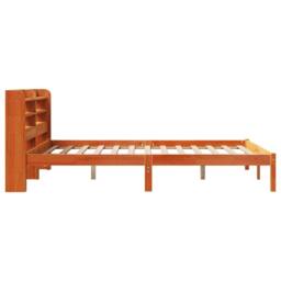 Berkfield Home Bed Frame with Headboard Frame Wax Brown 150x200 cm King Size - thumbnail 7