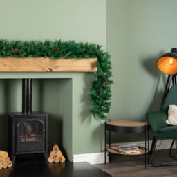 Samuel Alexander 2.7m Green Christmas Garland with Pine Cones & Mixed Needles - thumbnail 2