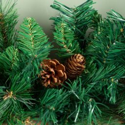 Samuel Alexander 2.7m Green Christmas Garland with Pine Cones & Mixed Needles - thumbnail 3