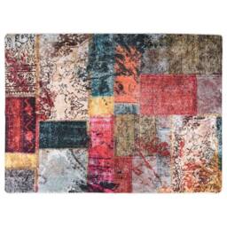 Berkfield Home Rug Washable Patchwork 120x180 cm Multicolour Anti Slip - Size: 100 cm diameter - thumbnail 2