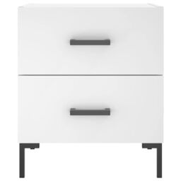 Berkfield Home Bedside Cabinet White 40x35x47.5 cm Engineered Wood - thumbnail 6