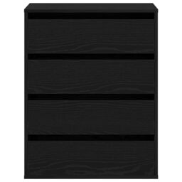 Berkfield Home Chest of Drawers Black Oak 60x41x76 cm Engineered Wood - Size: 60 x 41 x 76 cm - thumbnail 7