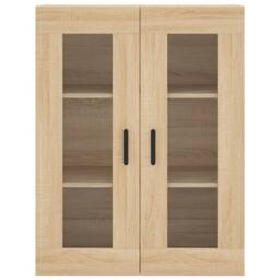 Berkfield Home Highboard Sonoma Oak 69.5x34x180 cm Engineered Wood in Light Tan - thumbnail 6
