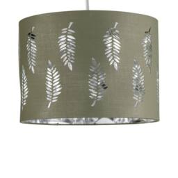 First Choice Lighting Fern - Sage Green Cut Out 30cm Pendant Lightshade