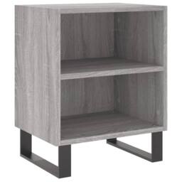 Berkfield Home Bedside Cabinets 2 pcs Grey Sonoma 40x30x50 cm Engineered Wood - Size: 40 x 30 x 50 cm - thumbnail 4