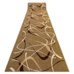 RugsX Karmel Heat-Set Runner in Brown - Size: 100 cm x 370 cm - thumbnail 1