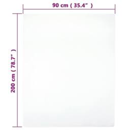 Berkfield Home Jersey Fitted Sheet White 90x200 cm Cotton - thumbnail 4