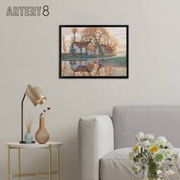 "Artery8 Piet Mondrian Farm Near Duivendrecht Framed Canvas Wall Art Print - Size: W12"" x H16""" - thumbnail 3