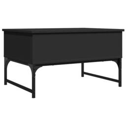 Berkfield Home Coffee Table Black 70x50x40 cm Engineered Wood & Metal - Size: 70 x 50 x 40 cm - thumbnail 7