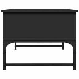 Berkfield Home Coffee Table Black 70x50x40 cm Engineered Wood & Metal - Size: 70 x 50 x 40 cm - thumbnail 6