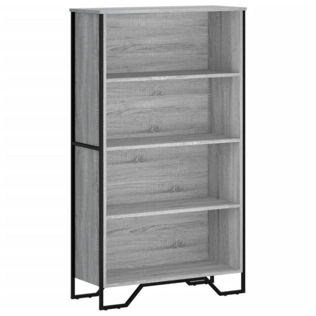 Berkfield Home Bookcase Grey Sonoma 80x31x137.5 cm Engineered Wood - image 1