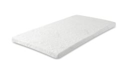 Starlight Beds Iced Cooling Memory Foam Mattress Topper Removable Cover 1 Inch Depth in White - Size: Super King - thumbnail 5