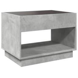 Berkfield Home Decorative Coffee Table with Infinity LED Concrete Grey 70x50x50 cm - Size: 70 x 50 x 50 cm - thumbnail 8