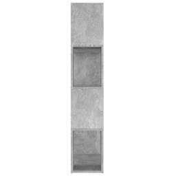 Berkfield Home Classic Book Cabinet Room Divider Concrete Grey 80x24x124.5cm Eng - Size: 80x24x124.5 cm - thumbnail 6