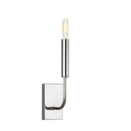 Loops Wall Light Sconce Highly Polished Nickel Finish LED E14 60W Bulb d00639 in Metallics - thumbnail 2